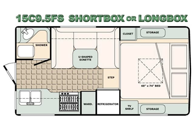 2024 BIGFOOT BIGFOOT 15C95FSLB, , floor-plans-day image number 0